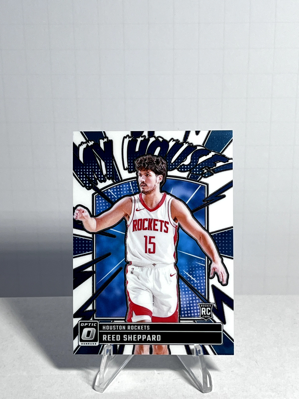 2024-25 Panini Donruss Optic Reed Sheppard My House RC #18 Houston Rockets