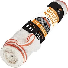 Construction Safety Debris Netting Roll 1/4" Mesh 8.5 ft x 150 ft White