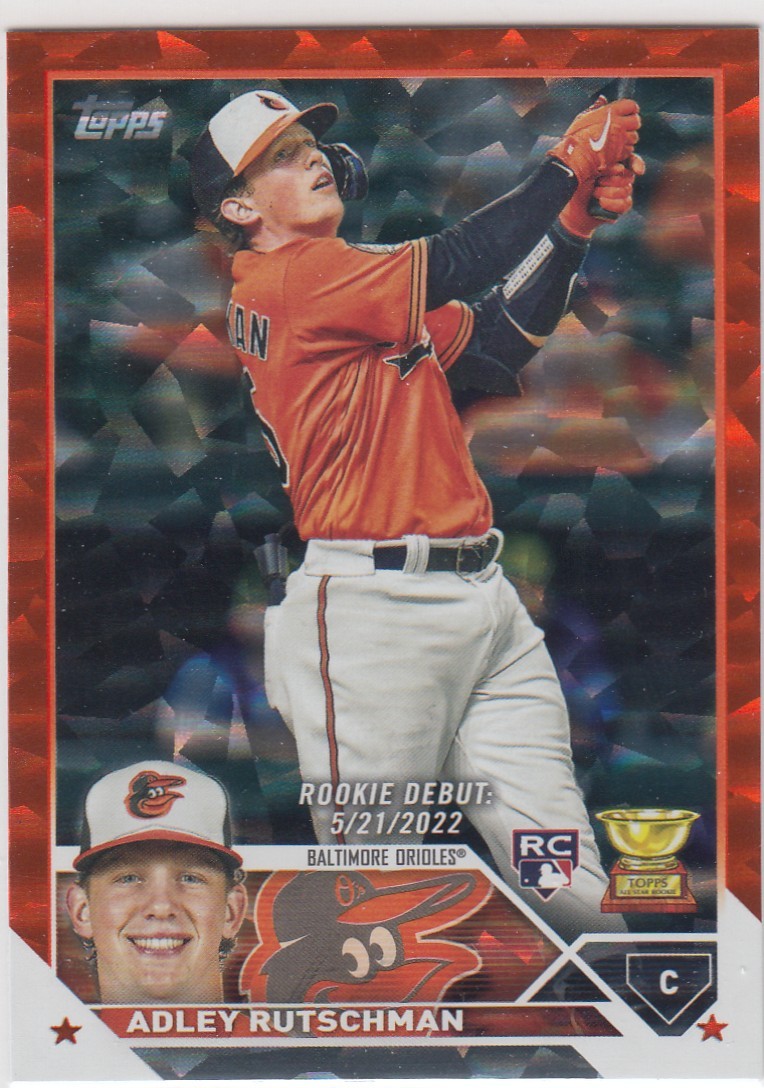 2023 Topps Update ADLEY RUTSCHMAN Orange Foil #US180 236/299 Orioles Rookie