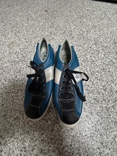 BOWLING SHOES LINDS BLUE/BLACK SIZE 40/8 TIE Closure
