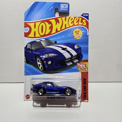 2025 HOT WHEELS BLUE '96 DODGE VIPER GTS 4/10 THEN AND NOW 176/250
