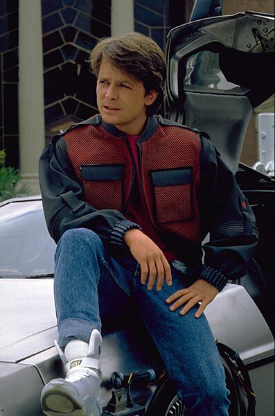 Marty様 Back to the Future Marty McFly with Skateboard Collectible Vinyl