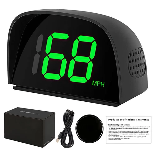 Car Digital GPS Speedo Speed MPH HUD Head Up Display Speedometer Universal UK - Picture 1 of 11