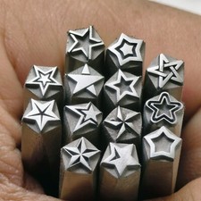 Star Series Design Metal Stamp Jewelry Embossing Punch Steel Leather Silver Tool