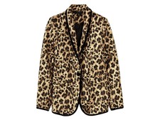Esmara Blazer By Heidi Klum Leopard Print Lined Blazer Size 10 Brand New