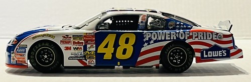 TEAM CALIBER 2002 JIMMIE JOHNSON #48 LOWE'S POWER OF PRIDE PREFERRED - Picture 4 of 9