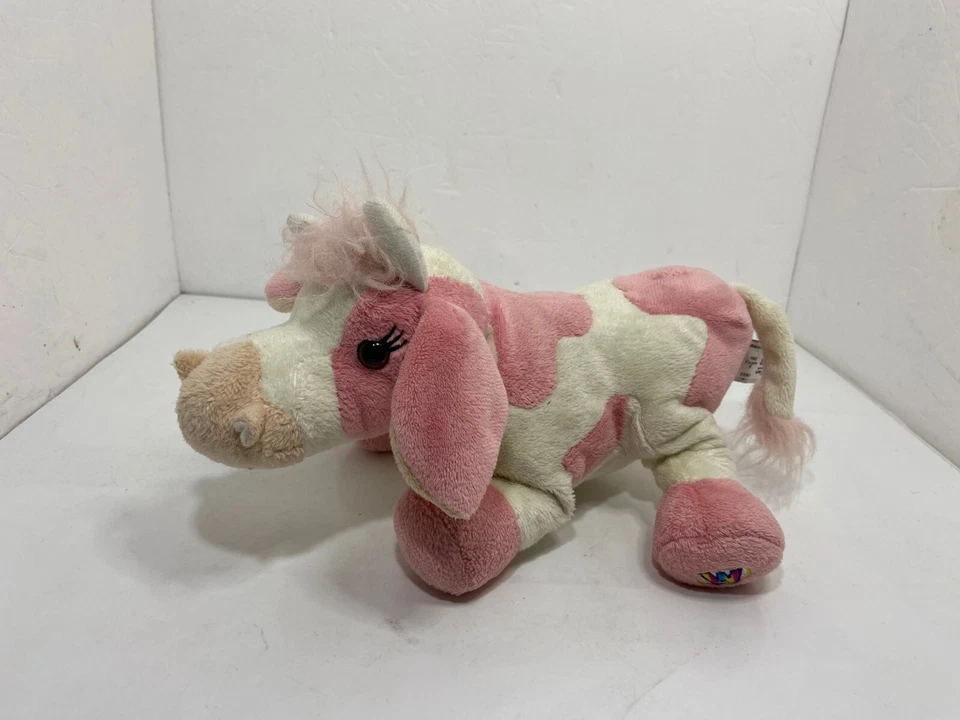 Ganz Webkinz Strawberry Cow HM500 Stuffed Animal Plush Toy Farm Moo 12" No Code - Image 4 of 4