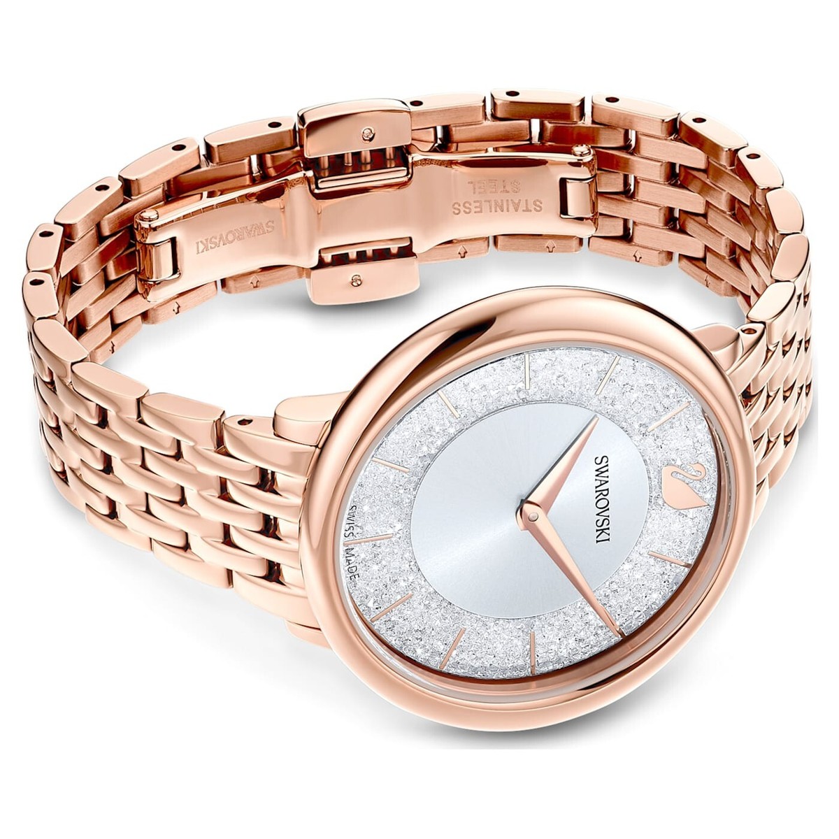 ★爽やかな輝き★Swarovski Crystalline Chic watch Swarovski Crystalline Chic Metal Rose Gold-tone White Watch