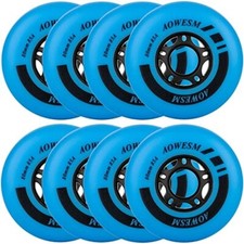 AOWESM Inline Skate Wheels 72mm 85a Outdoor Indoor Blue