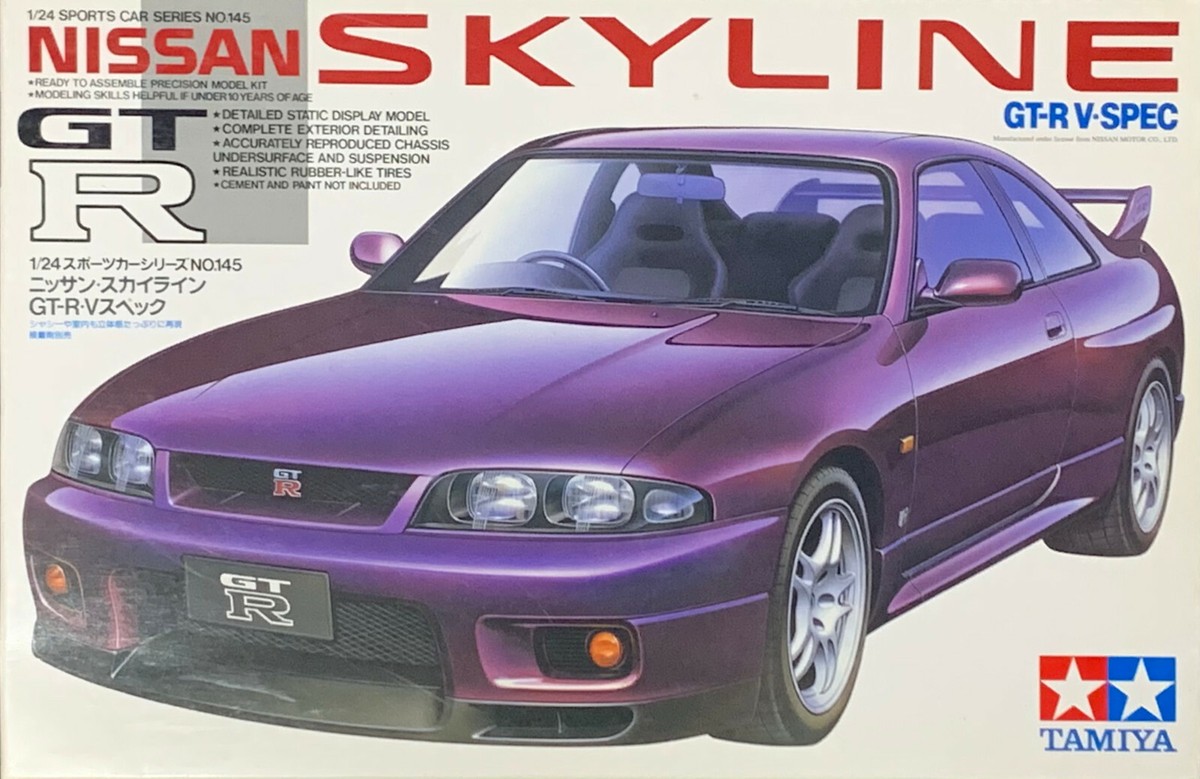 TAMIYA 24145 1/24 Scale Kit NISSAN SKYLINE GT-R V SPEC | eBay