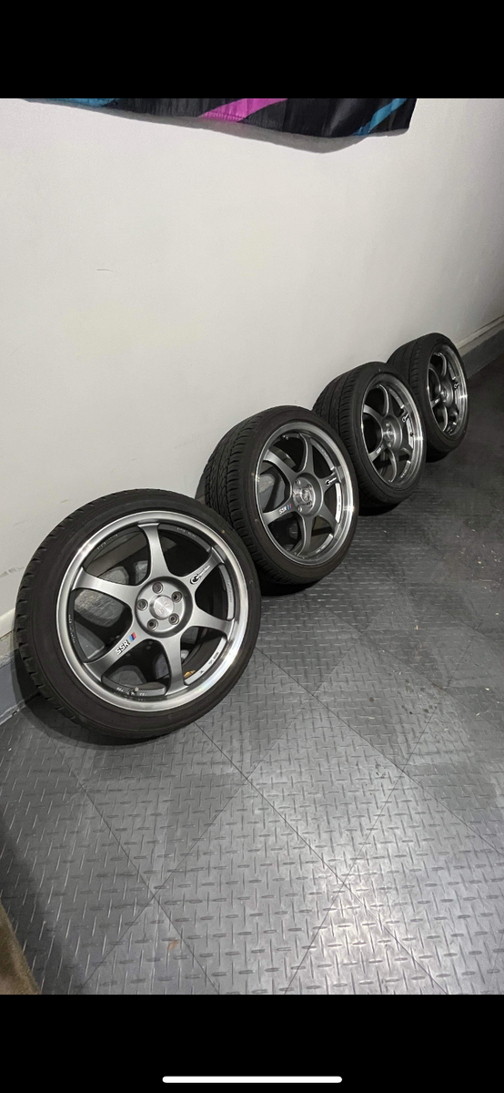 JDM SSR TYPE-C 18X8 5x100 +51 WHEELS LIGHTWEIGHT DISCONTINUED RARE