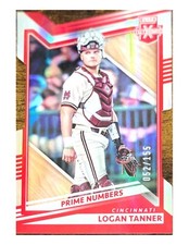 2022 Panini Elite Extra Edition [Prime Number Die-Cut B] #55 Logan Tanner 52/155