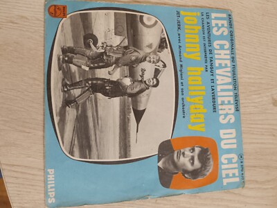 45 TOURS JOHNNY HALLYDAY LES CHEVALIERS DU CIEL