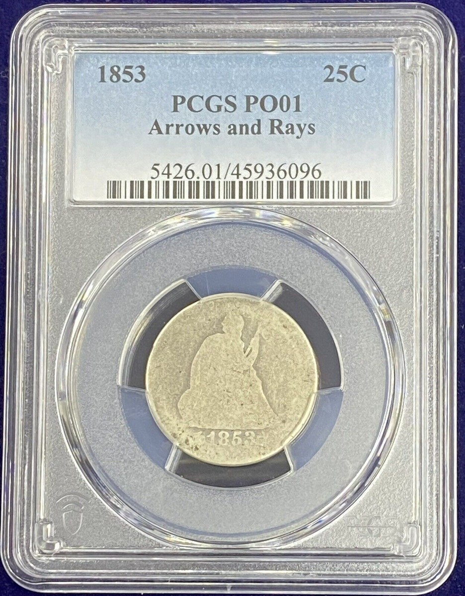 1853 Seated Liberty Quarter 25c Lowball PCGS PO1 POOR 1 #55009 | eBay