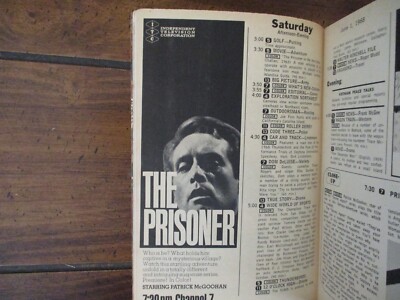 6/1/1968 TV Guide(THE PRISONER DEBUT/PATRICK McGOOHAN/RICHARD BURTON/ED SULLIVAN