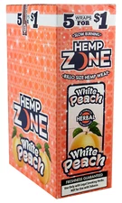 Hemp Zone Rolling Papers (White Peach) 75 Count