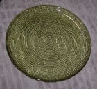 Four Anchor Hocking Soreno Avocado Green 10 " Dinner Plates Nice — photo 3