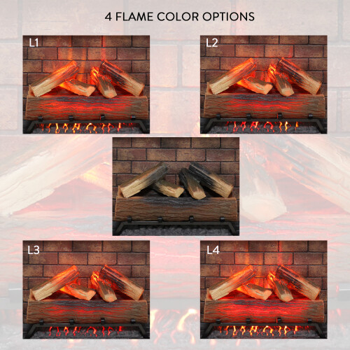 33'' Infrared Electric Fireplace w/Removable Trim kit Insert,Touch Panel Heater
