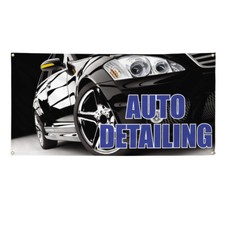 Vinyl Banner Multiple Sizes Auto Detailing Advertising Printing E Automotive