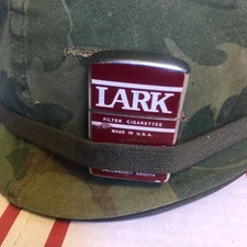 LARK Cigarette Lighter  1960s Viet Nam War Era Penguin Japan