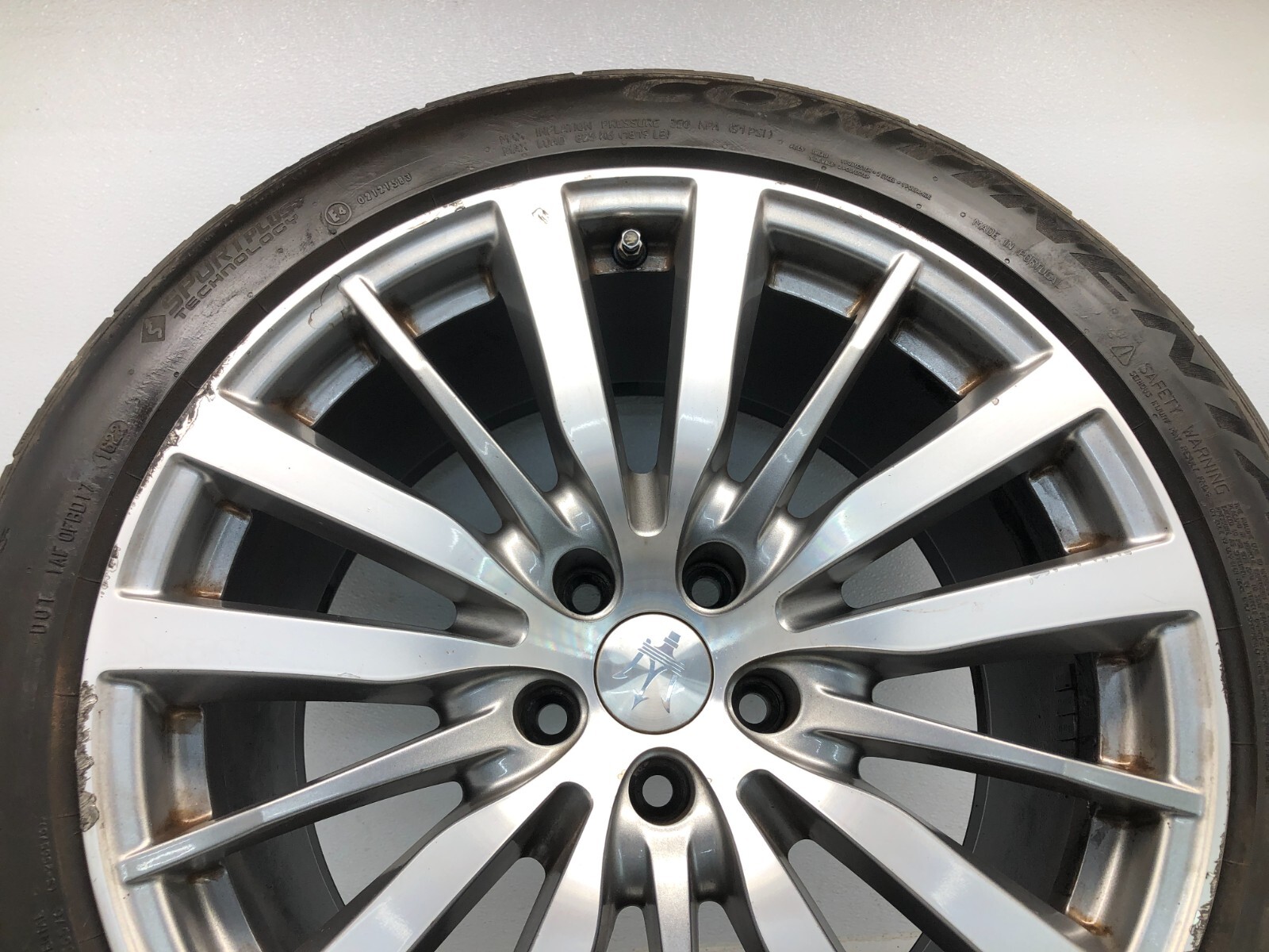 2014-2024 MASERATI GHIBLI S REAR WHEEL RIM 10JX19H2 W/ TIRE 275/40ZR19 OEM