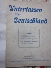 29522 Johannes Wilhelm Untertassen über Deutschland 1956 Aufsatzsammlung Heft