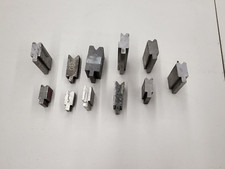 Press Brake Tooling Lot of 11 V Dies Various Size Lengths Totaling 32.5" BTB1