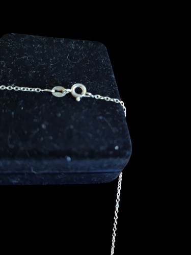 Collana donna argento 925 con ciondolo madreperla e marchesato 40 cm L S07 - Foto 5 di 5