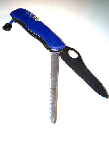 New Victorinox Swiss Army 111mm Knife : One Hand NS BLUE FORESTER 0.8361.MW2 - Picture 4 of 5