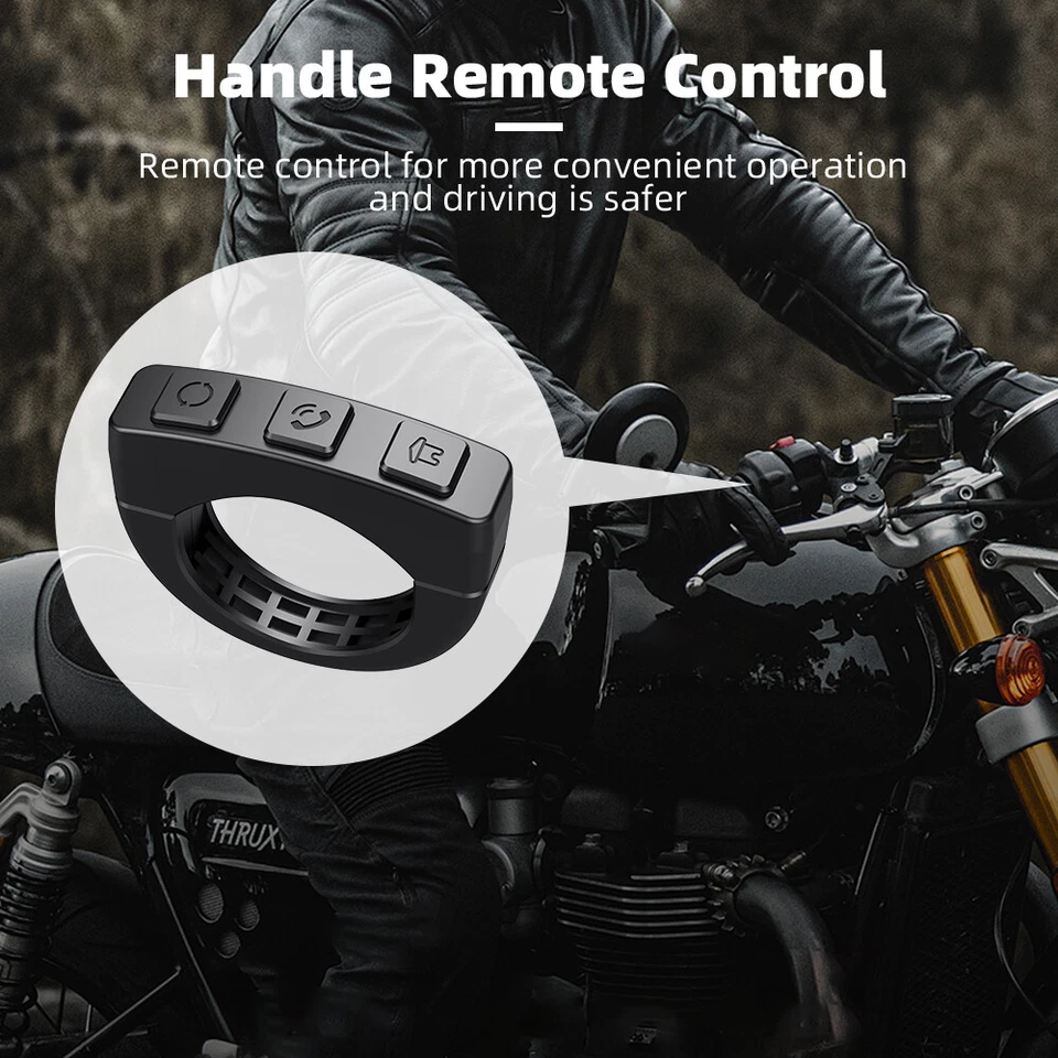 6.25" Motorcycle GPS Navigator Wireless CarPlay Android Auto Monitor Waterproof - Image 3 of 4