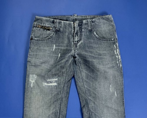 cnc jeans donna usato slim borchie strass W27 tg 41 denim blu boyfriend T5147 - Foto 3 di 12