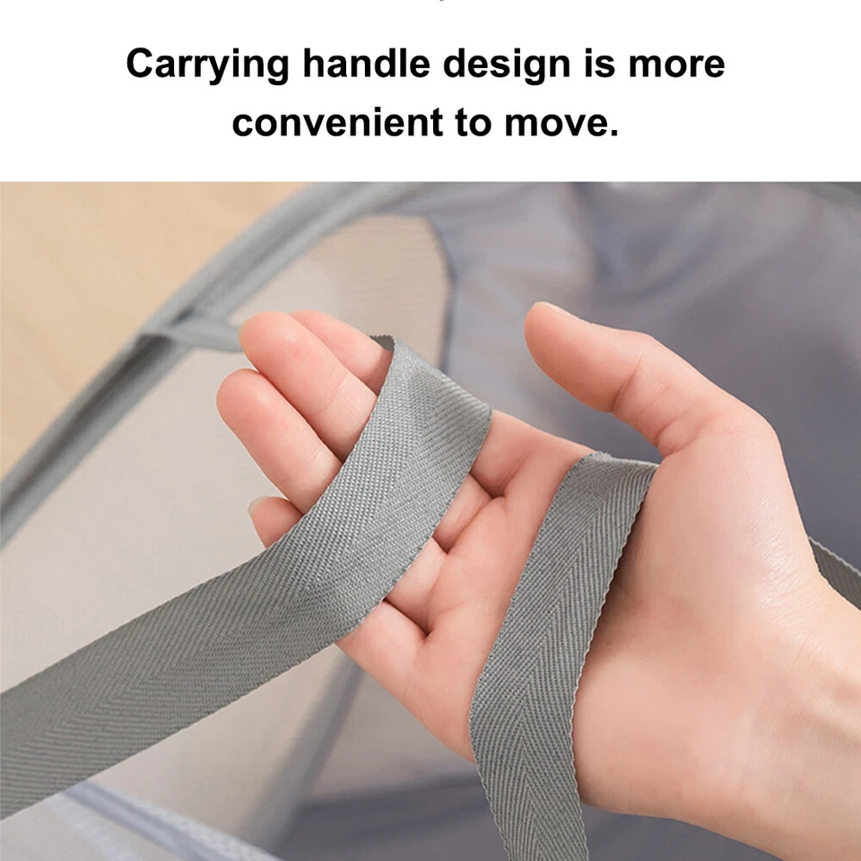 Zusammenklappbarer Wäschekorb aus Stoff zusammenklappbarer Kleidersack - Bild 4 von 4