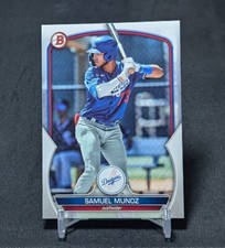 Samuel Munoz Prospect Rookie 2023 Bowman Draft Card #BD-102 Los Angeles Dodgers