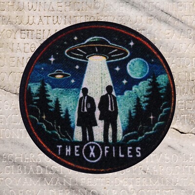 The X-Files Classic TV Patch - Sci-Fi Monster Movie Iron-On Applique, UFO Aliens