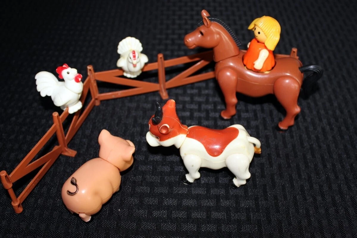 Vintage Playskool Farm Set 14 pc. lot eBay
