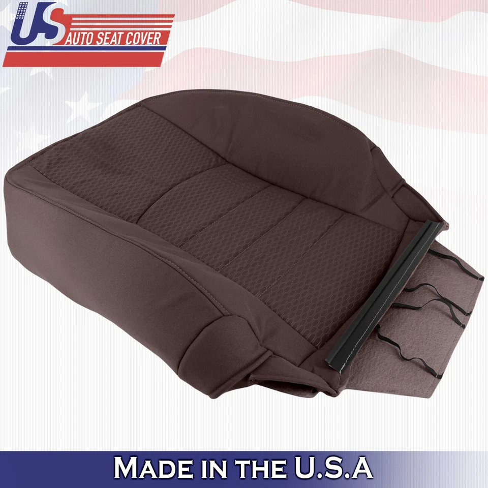 2016 2017 2018 适用于道奇 Ram 4500 5500 SLT 乘客顶布座椅套棕色 — 第 3/4 张图片