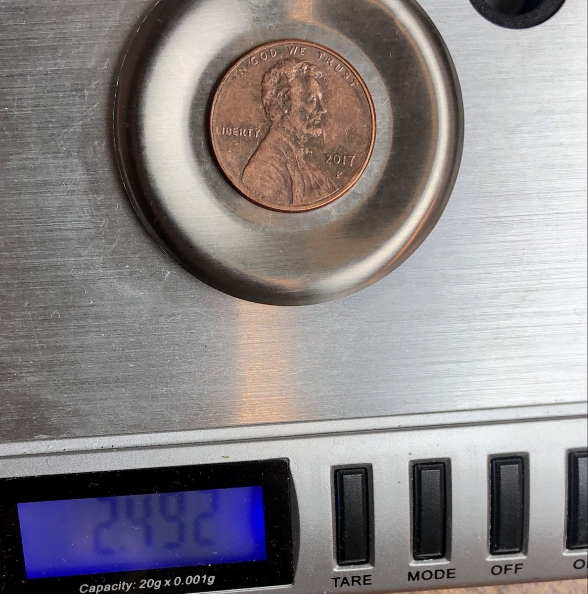 2017 P Lincoln Penny Odd Sparkling Alloy and Off Centered | eBay