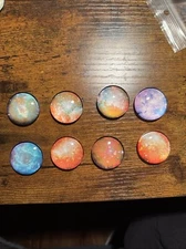 Wrapables Crystal Glass Magnets, Refrigerator Magnets Stars Constellations Lot 8