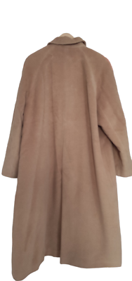 Salamanca Camel Brown Classic Angora Wool Women Trench Coat Made