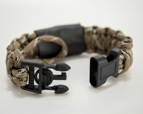 Militär/Strafverfolgung verstellbares Notfallarmband mit Handschellenschlüssel - Bild 2 von 7