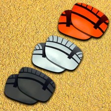 3 Pairs Lenses Replacement for-SPY Optic Hielo Polarized-Black Silver Red