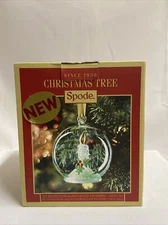 Spode Christmas Tree LED Multicolor Glass Candle Ornament New in Box
