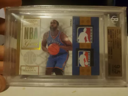 2009-10 James Harden RC rookie National Treasures  logoman / 5 BGS 9.5 