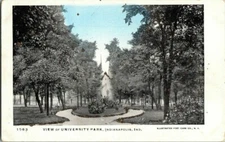 1905. UNIVERSITY PARK. INDIANAPOLIS, IND. POSTCARD SL16