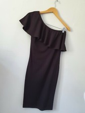 Moves One Shoulder Dress black Size 8 womens