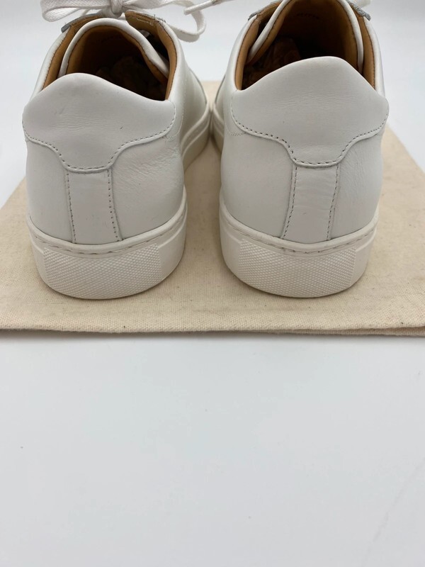 Men Suitsupply White Sneaker Grained Calf Leather Size EU41 UK7 US8 image 5