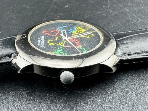 Orologio Benetton by Bulova donna quarzo 34mm quadrante nero cassa nera batteria nuova - Foto 4 di 12