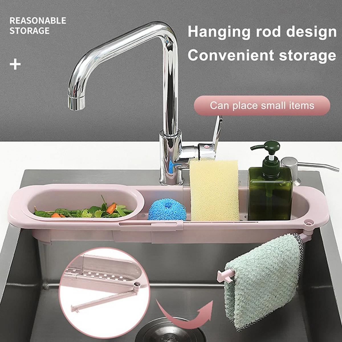 Buy Wholesale China 2 In 1 Kitchen Sink Sponge Holder, Stainless