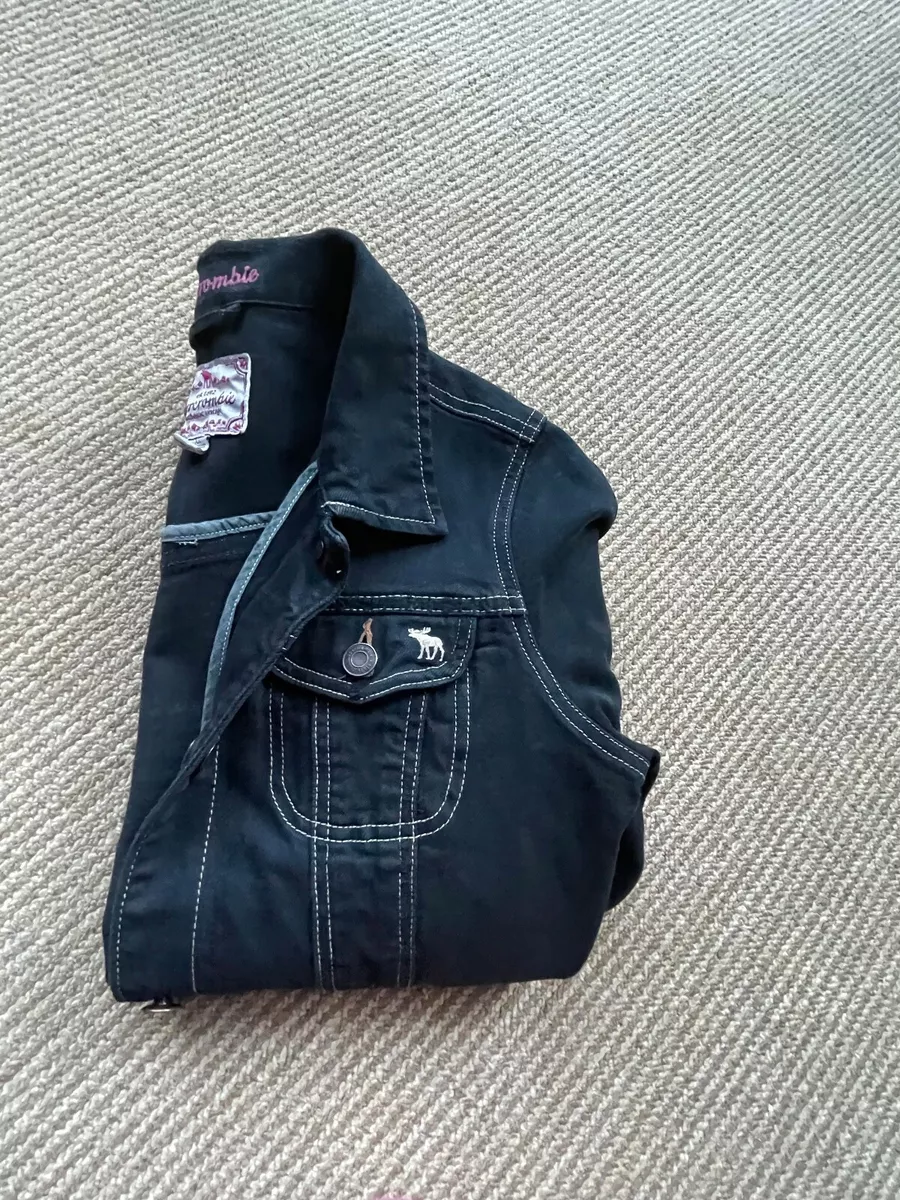 Abercrombie black deals denim jacket