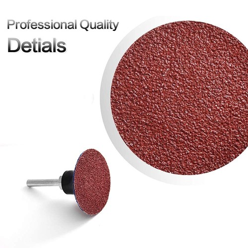 50PCS 2 inch Aluminum Oxide Roll Lock Sanding Discs 36240 Grit Die